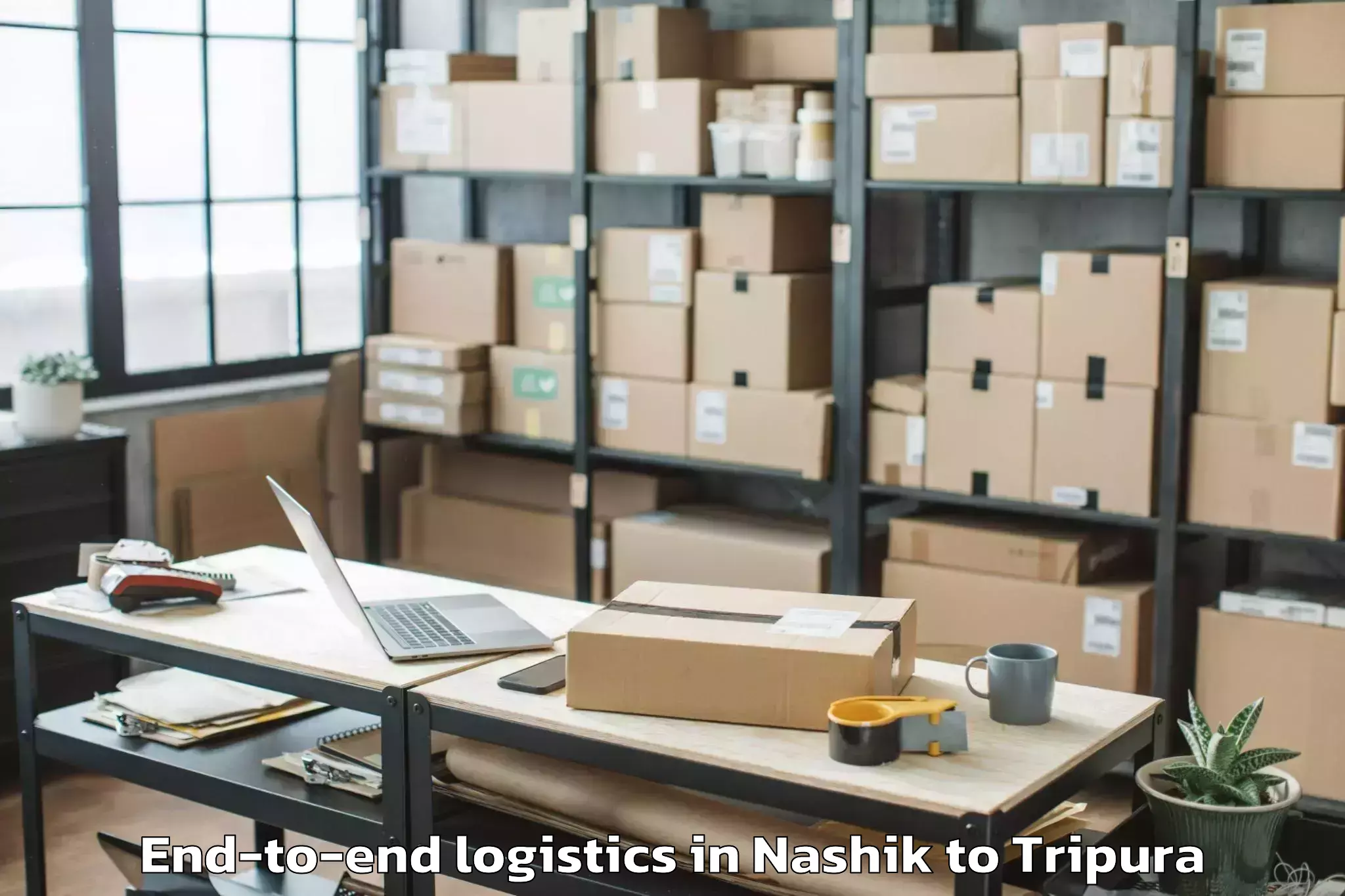 Leading Nashik to Agartala Airport Ixa End To End Logistics Provider